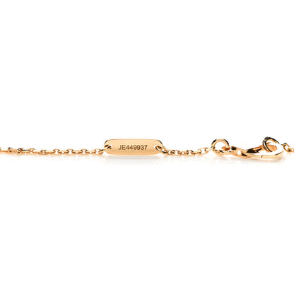 Van Cleef & Arpels 18K Yellow Gold Mother of Pearl Lucky Alhambra Butterfly Pendant Necklace 5 of 6