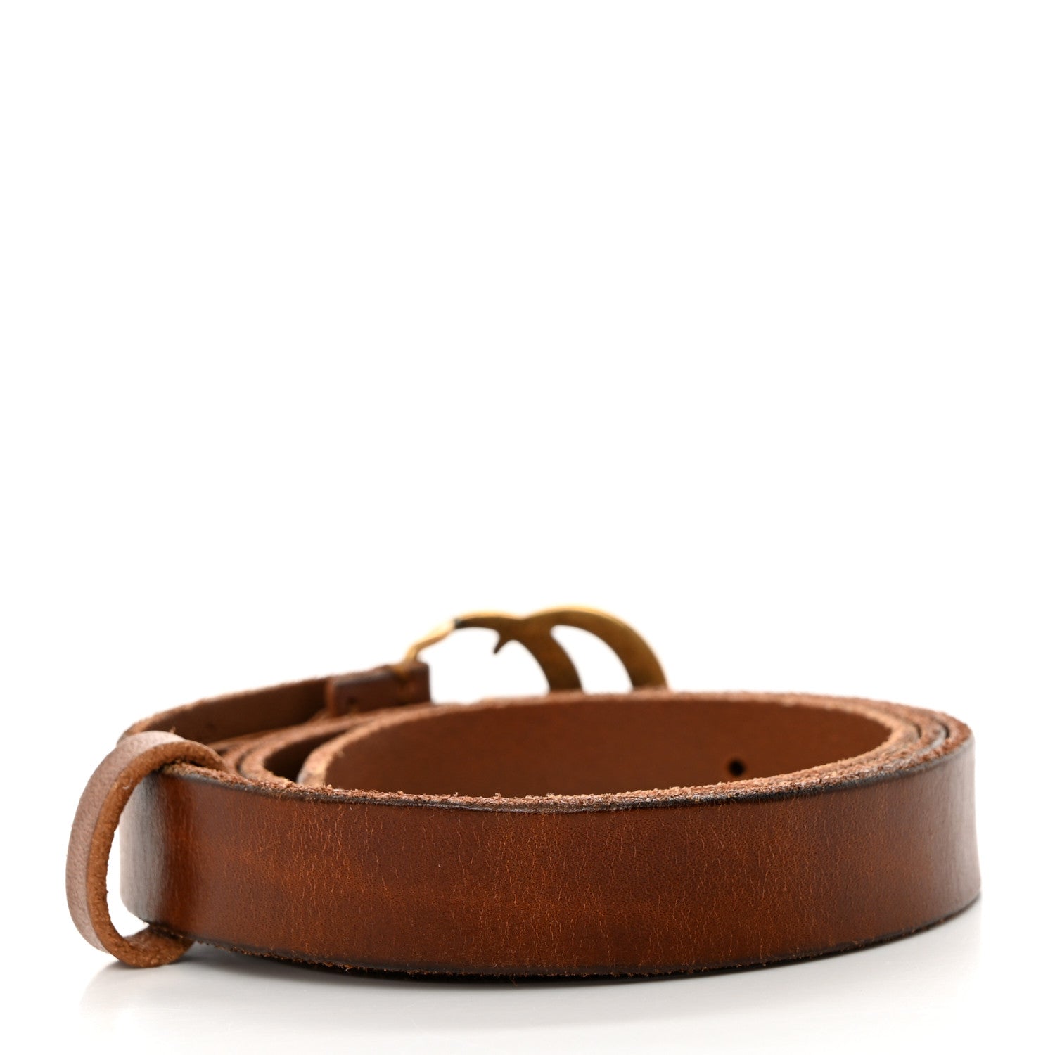 Gucci Faded Calfskin Double G 20mm Belt 80/32 Cuir 2 of 5