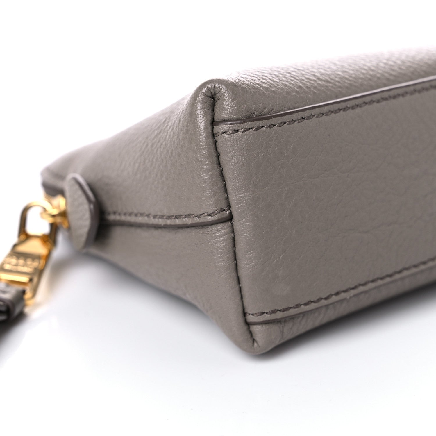 Prada Vitello Daino Cosmetic Pouch Argilla 7 of 8