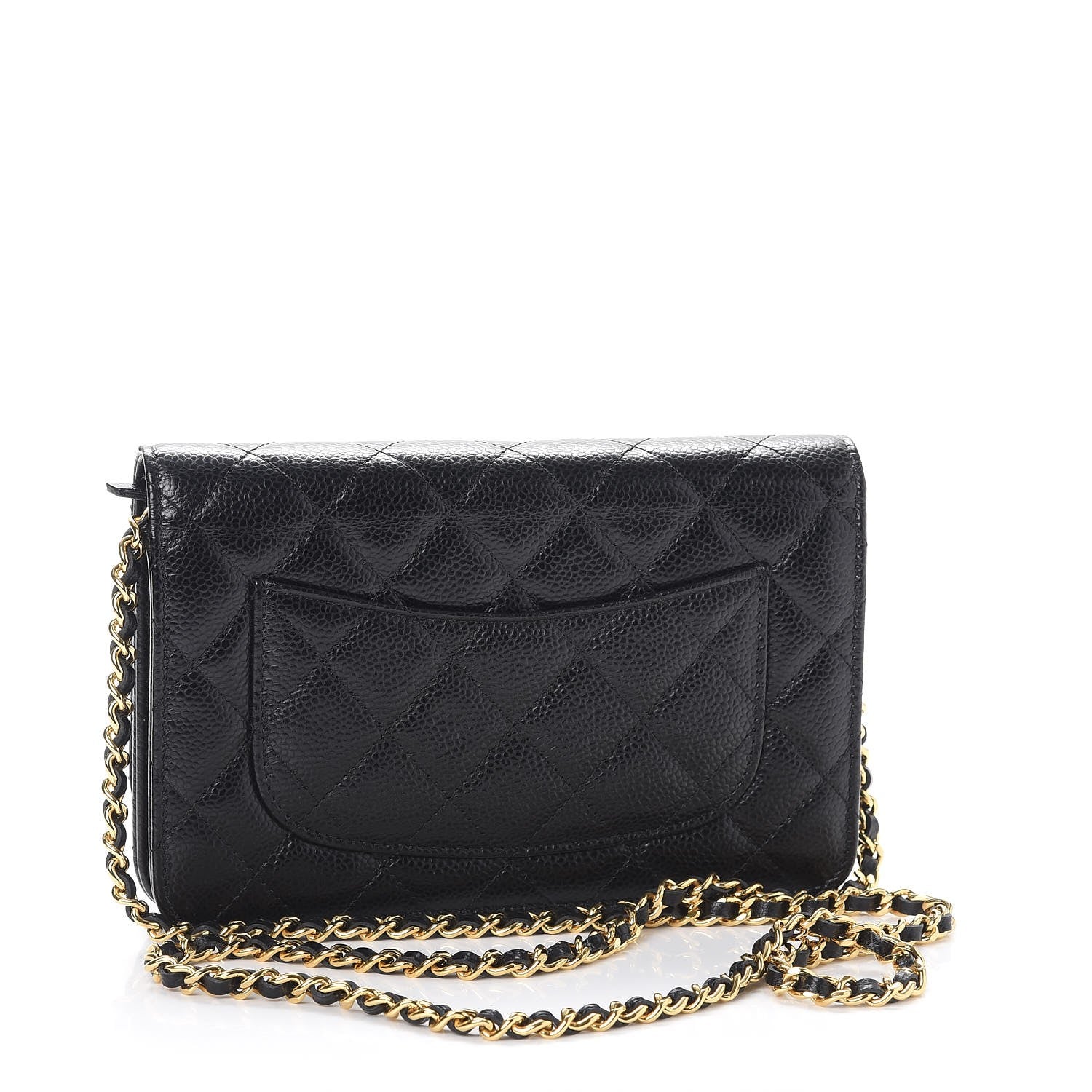 Chanel Caviar Quilted Wallet On Chain WOC Black 3 of 9