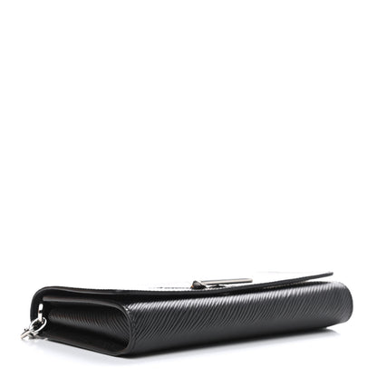 Louis Vuitton Epi Twist Chain Wallet Black 4 of 9