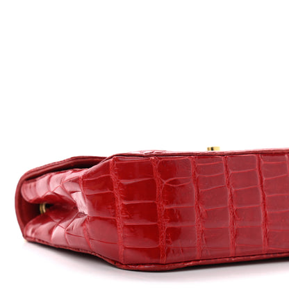 Chanel Alligator Mini Rectangular Flap Red 9 of 15