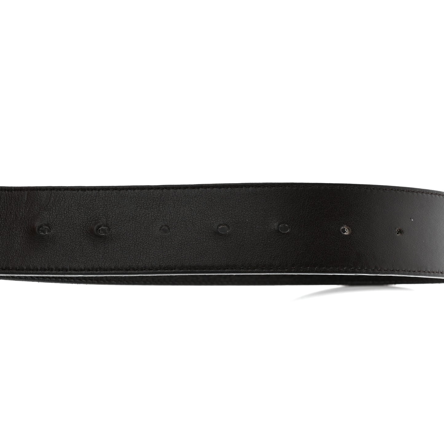 Textured Dollar Calfskin Double G 40mm Belt 90 36 Dark Cocoa