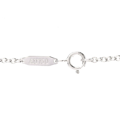 Tiffany 18K White Gold Diamond Atlas Key Pendant Necklace 5 of 5
