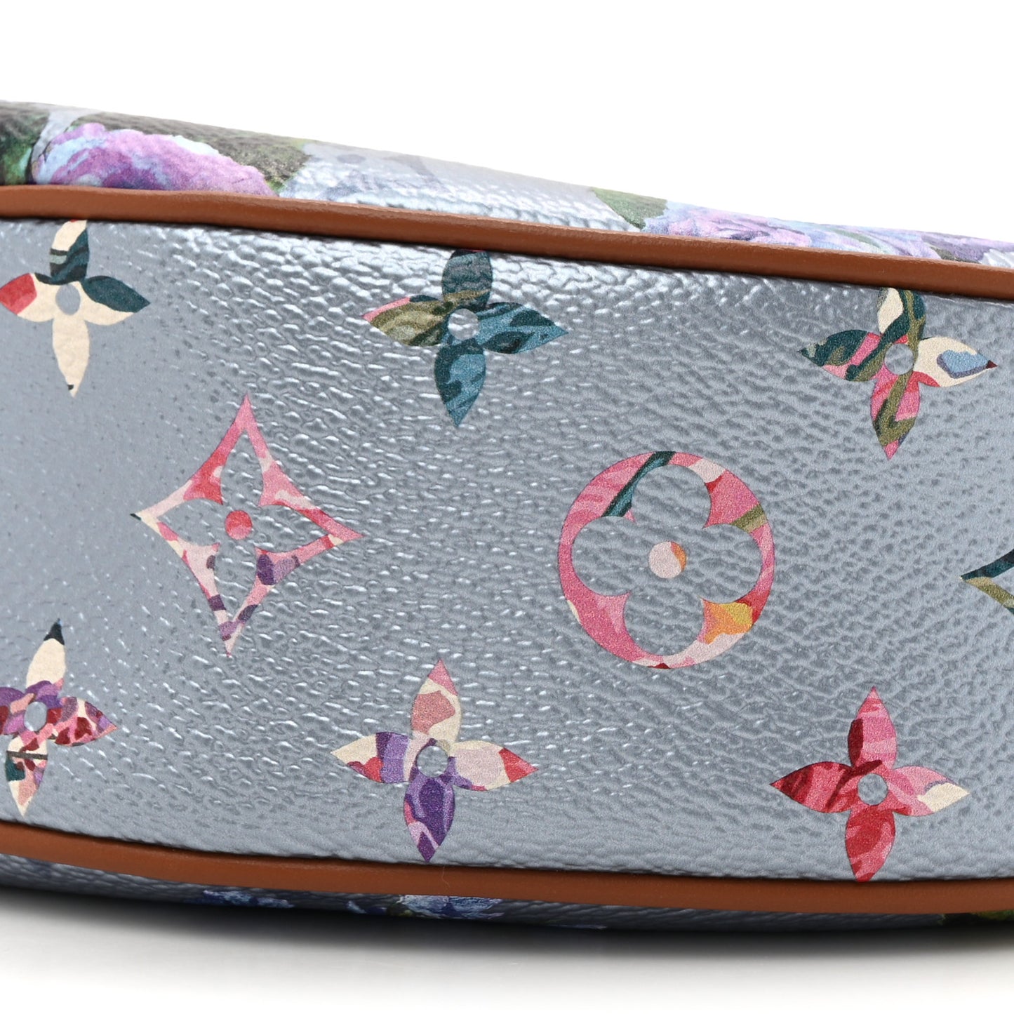 Metallic Monogram LV Garden Loop PM Blue