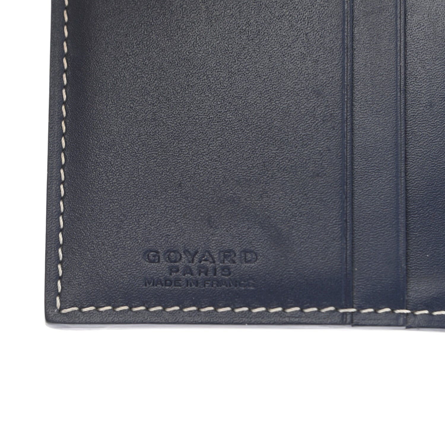 Goyard Goyardine Saint Marc Folding Card Case Navy 6 of 11