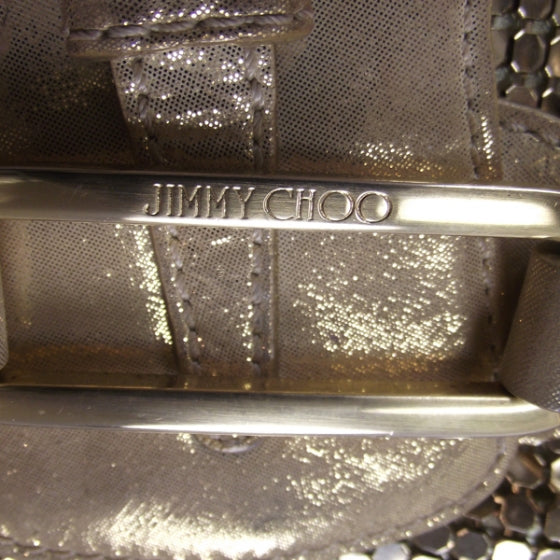 Jimmy Choo Lame Chainmail Mini Tulita Gold 9 of 9