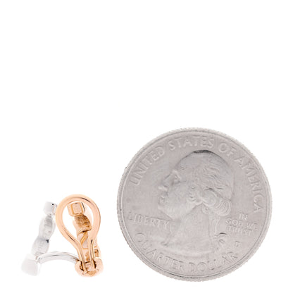 Chanel 18K Beige White Gold Diamond Coco Crush Single Clip Earring 2 of 4