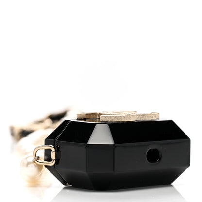 Chanel Resin Crystal Pearl Airpods Pro Holder Necklace Black Pearly White 4 of 7