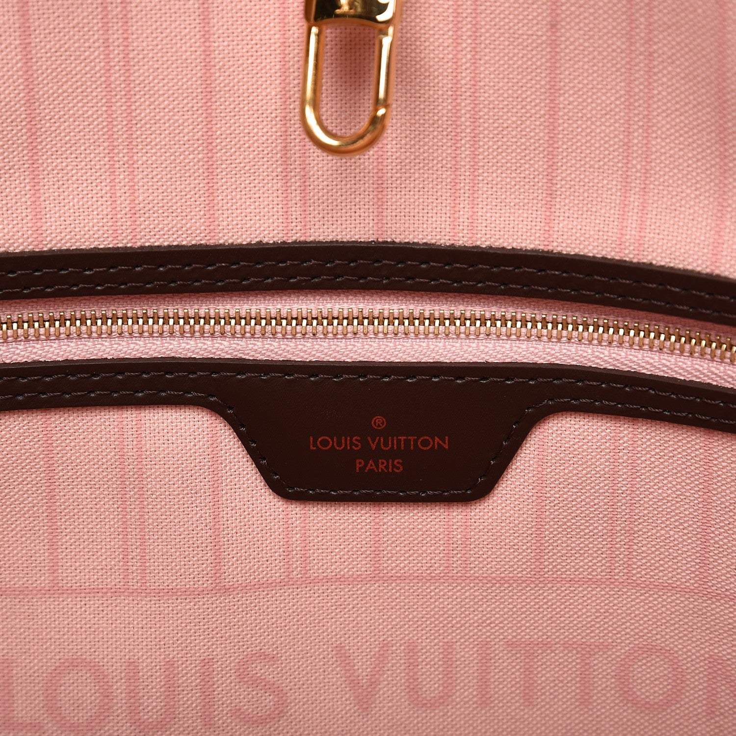 Louis Vuitton Damier Ebene Neo Neverfull MM Rose Ballerine 7 of 15