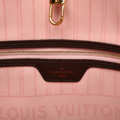 Louis Vuitton Damier Ebene Neo Neverfull MM Rose Ballerine 7 of 15