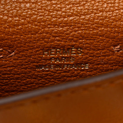 Hermes Tadelakt Chevre Mysore Kelly Quelle Idole Bag Charm Gold 3 of 7