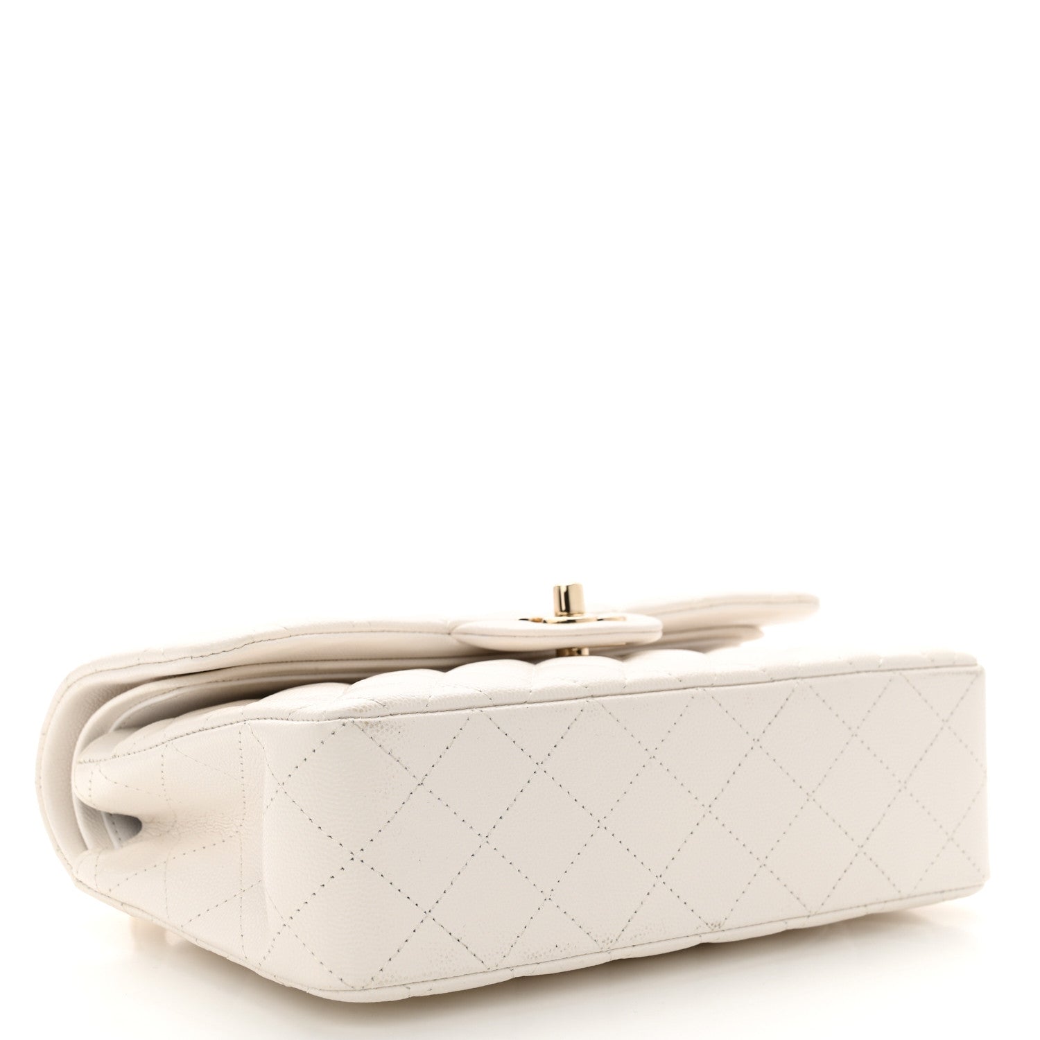 Chanel Caviar Quilted Small Double Flap White 4 of 10