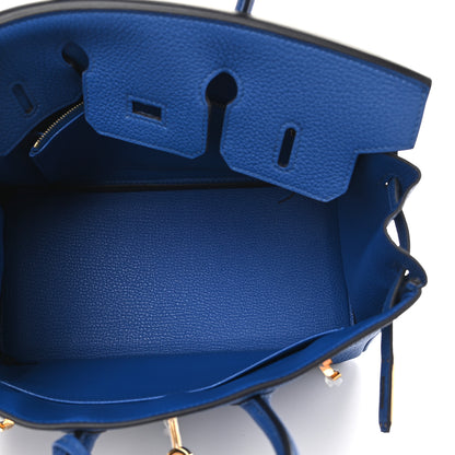 Hermes Togo Birkin 25 Bleu France 5 of 10