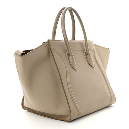 Celine Supple Calfskin Medium Phantom Luggage Beige 3 of 10