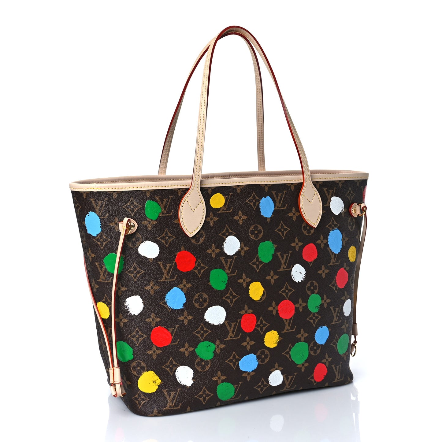 LV X YK Monogram Dots Neverfull MM