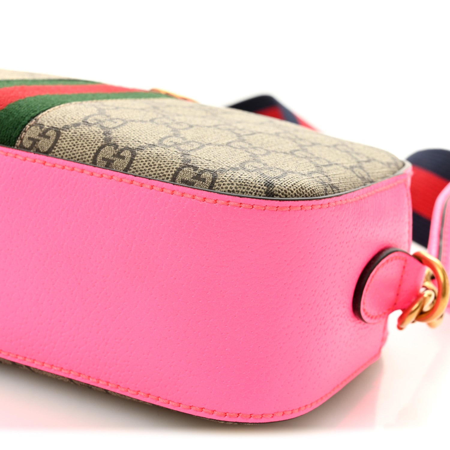 Gucci GG Supreme Monogram Textured Dollar Calfskin Web Ophidia