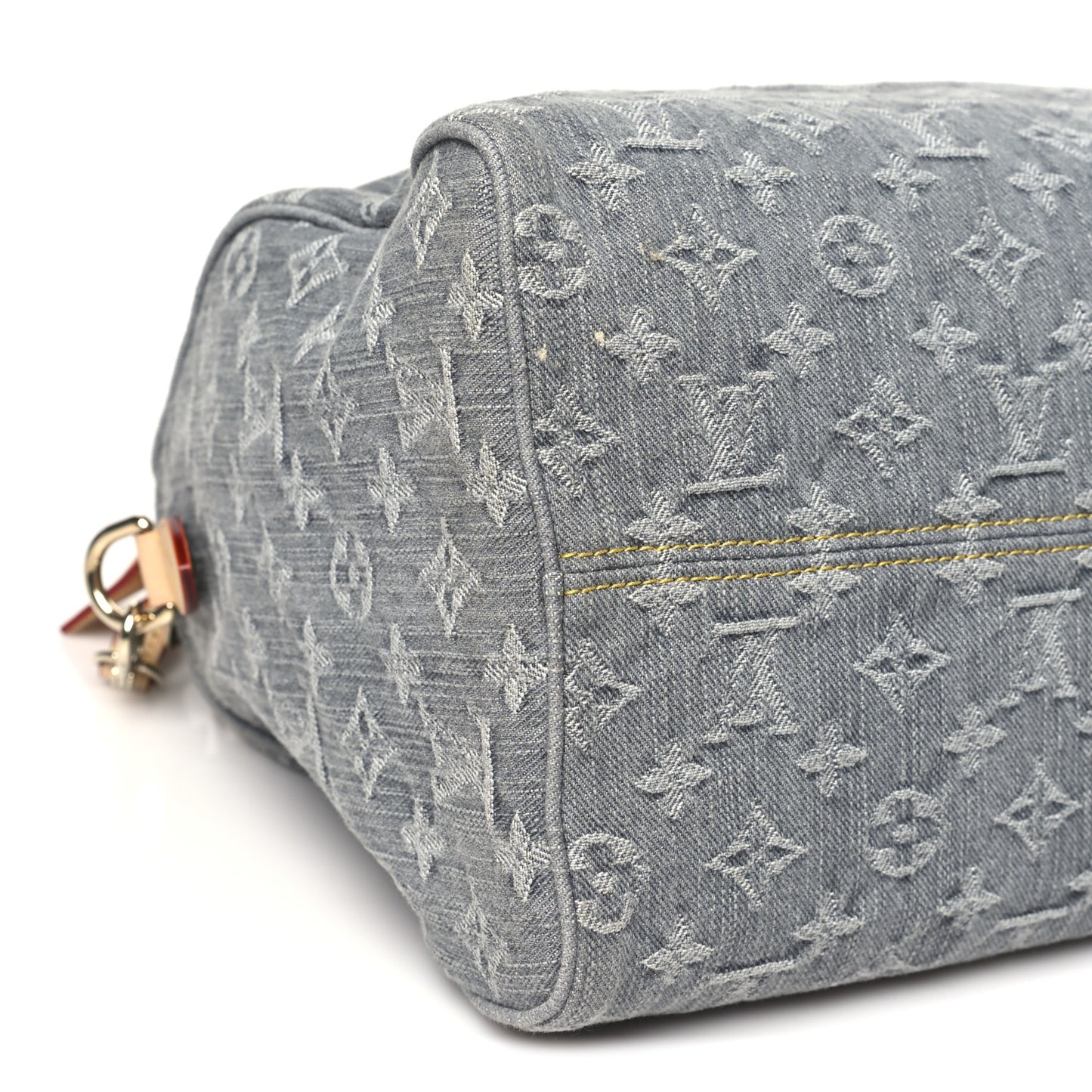 Monogram Denim Speedy Soft 30 Washed Gray