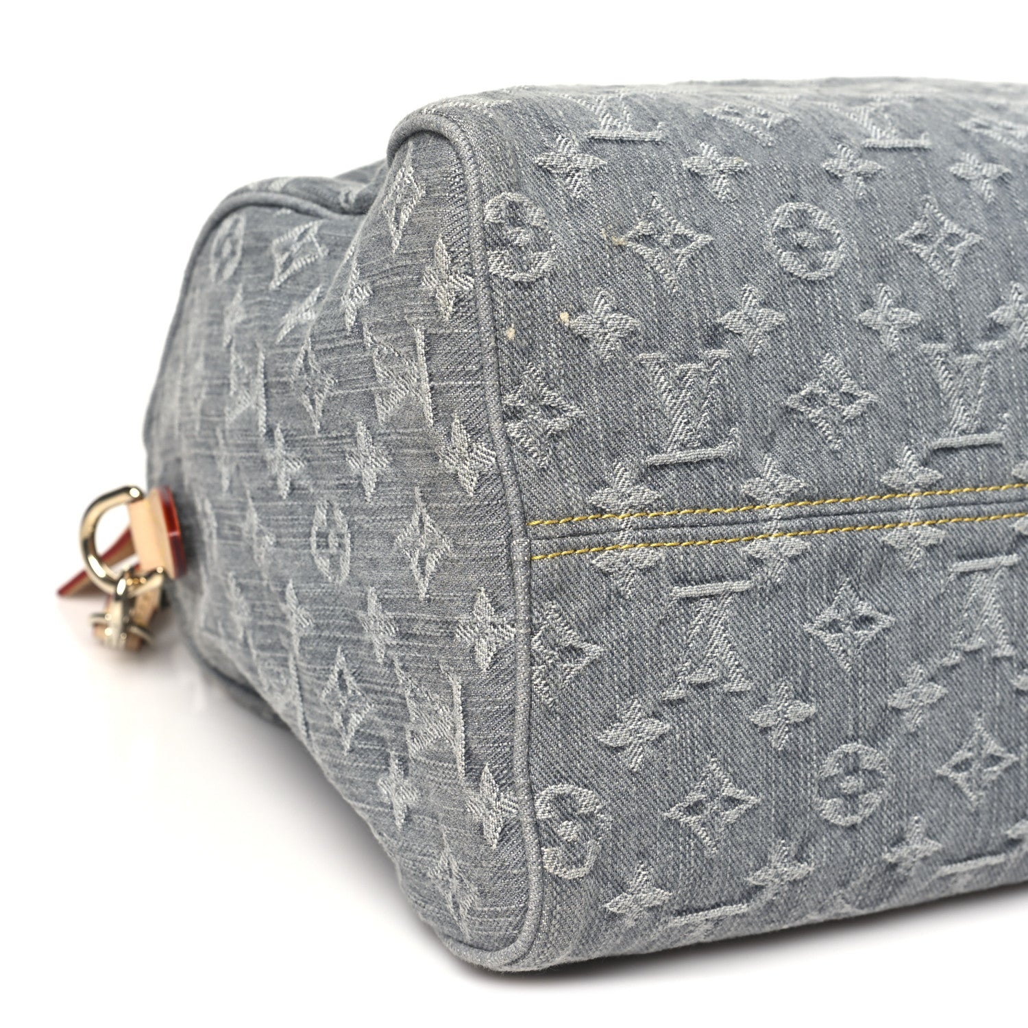 Louis Vuitton Monogram Denim Speedy Soft 30 Washed Gray 8 of 10
