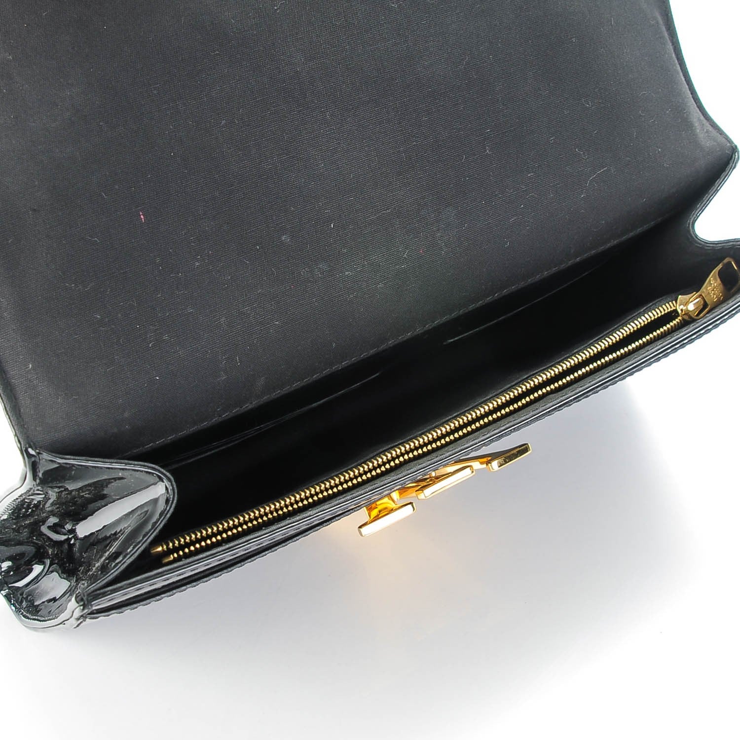 Louis Vuitton Patent Louise Clutch Black 6 of 7