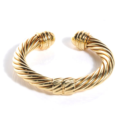 David Yurman 18k Gold 10mm Thoroughbred Cable Classics Bracelet 3 of 5