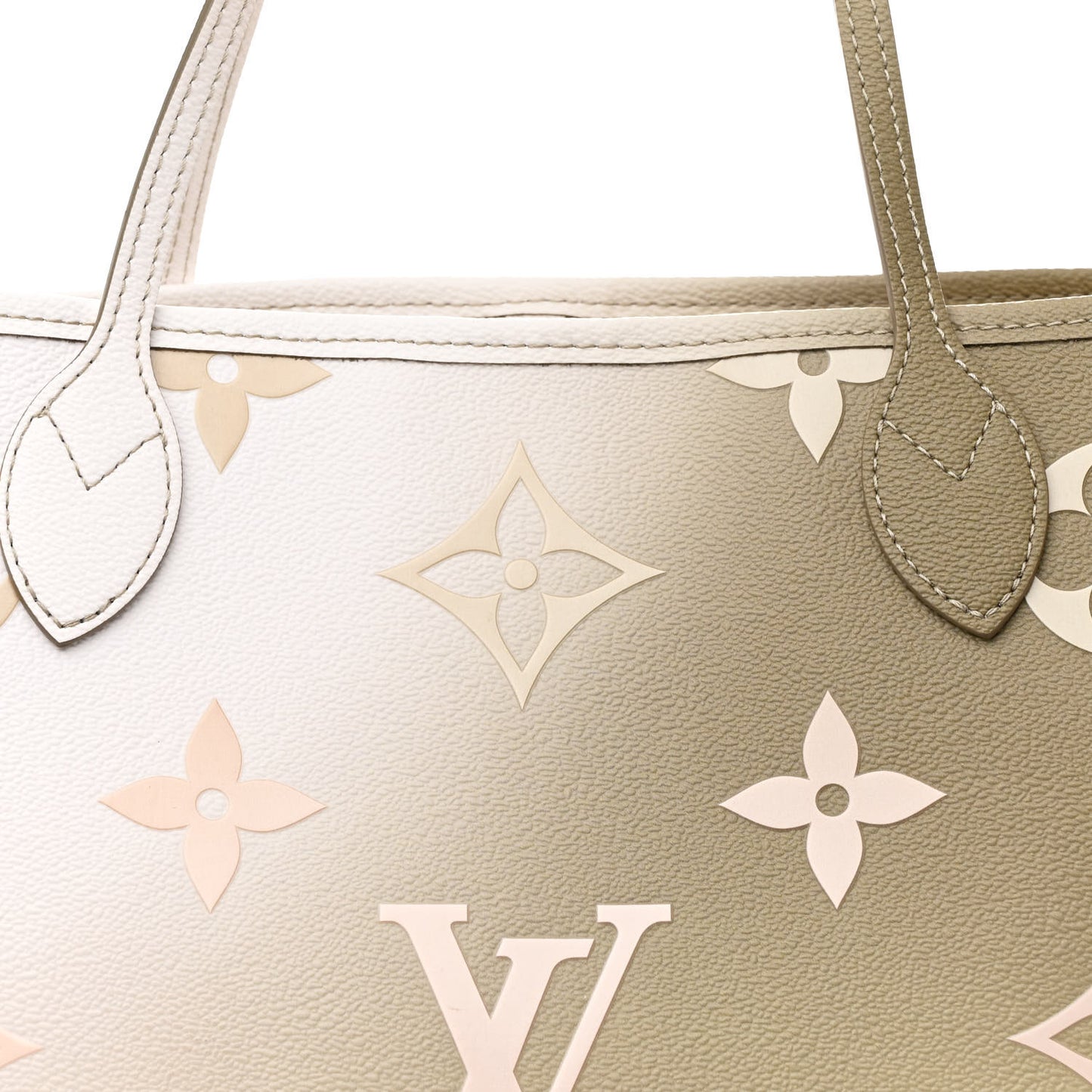 Monogram Giant Spring In The City Neverfull MM Sunset Kaki