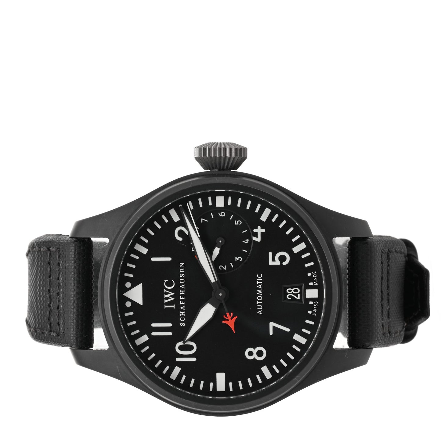 Ceramic Nylon 48mm Top Gun Edition Big Pilot Automatic Watch Black IW501901