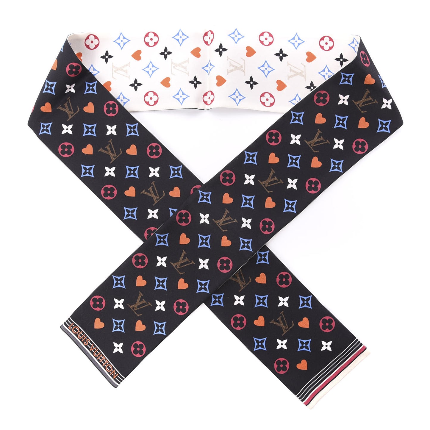 Silk Game On Bandeau Black White