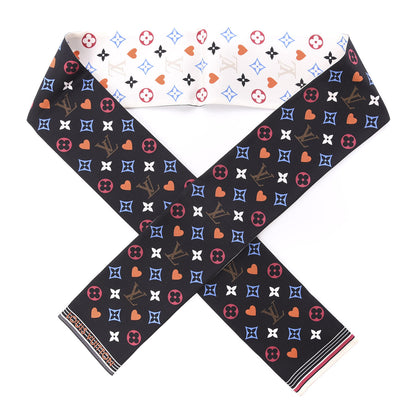 Louis Vuitton Silk Game On Bandeau Black White 1 of 4