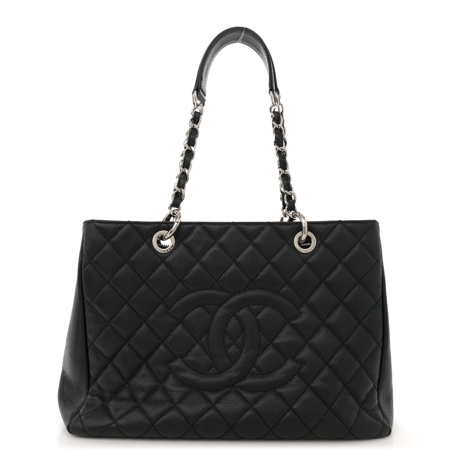 Chanel Caviar Quilted Grand Shopping Tote GST Black 1 of 12