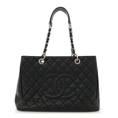 Chanel Caviar Quilted Grand Shopping Tote GST Black 1 of 12