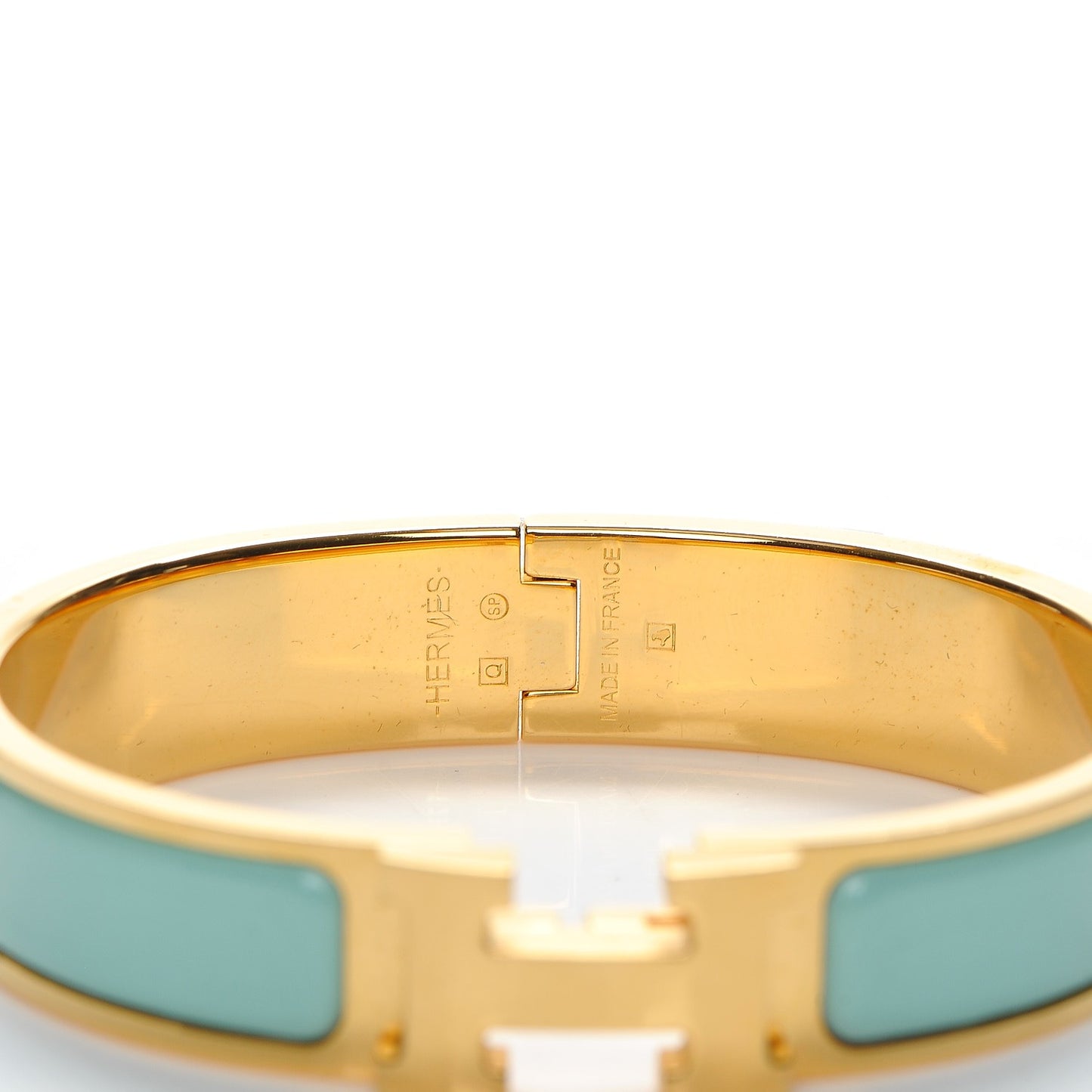 Enamel Narrow Clic Clac H Bracelet PM Lagoon
