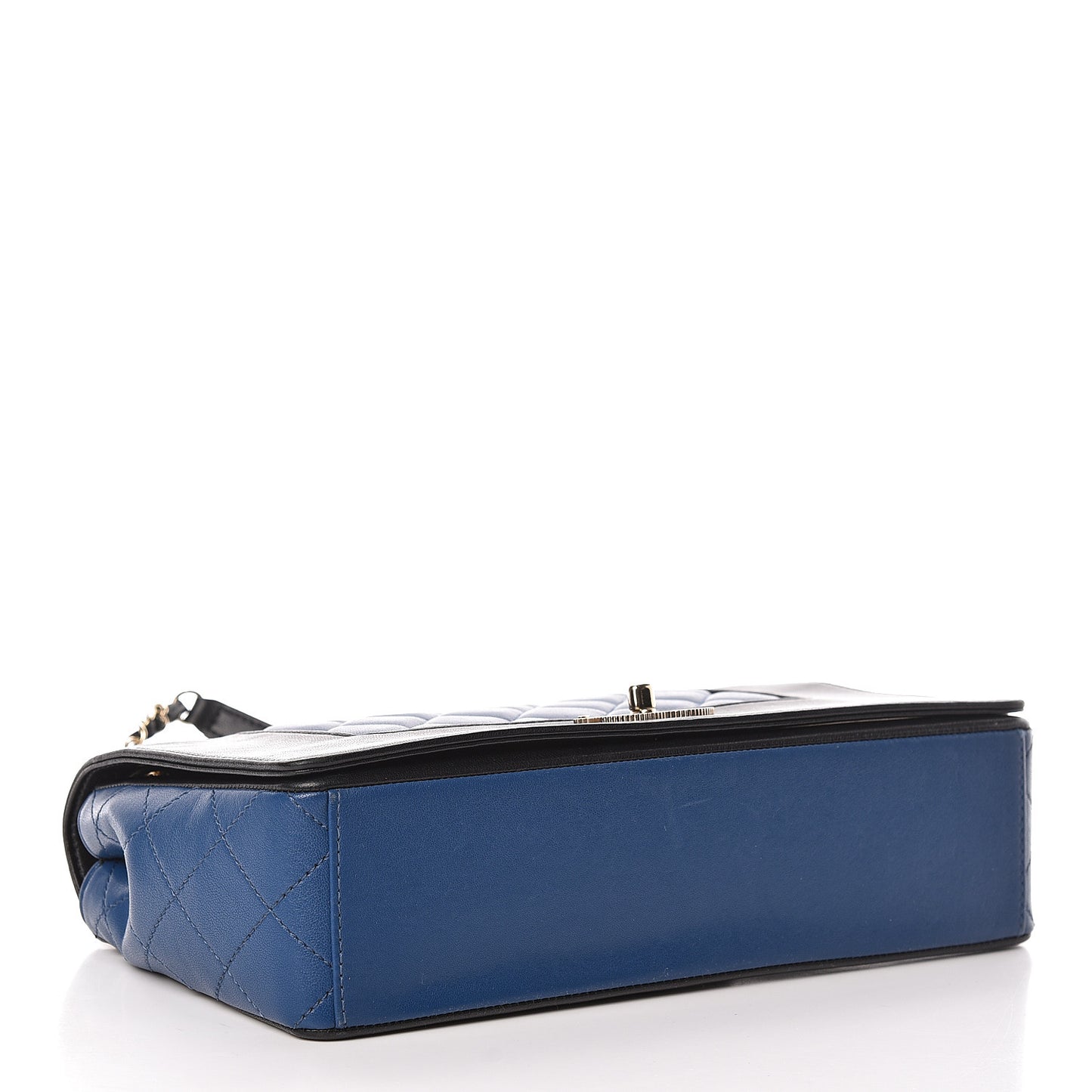 Sheepskin Quilted Vintage Mademoiselle Flap Blue Black