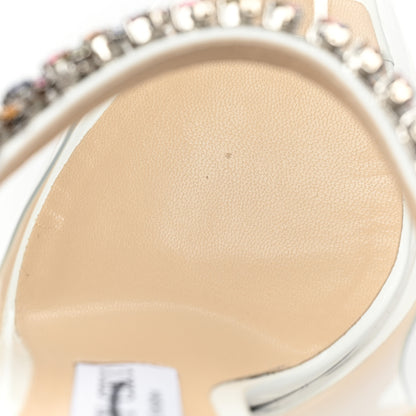 Jimmy Choo Patent Crystal Bing 100 Pumps 37 White Transparent 8 of 10