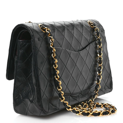 Chanel Lambskin Quilted Medium Double Flap Black 3 of 12