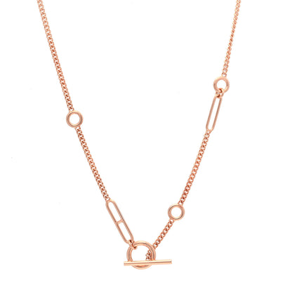 Hermes 18K Rose Gold Echappee Necklace ST 1 of 5
