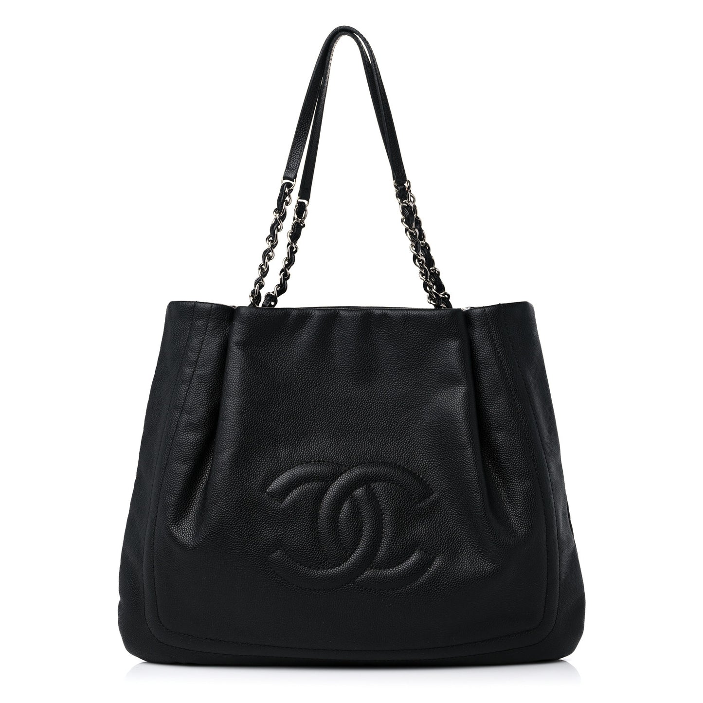 Caviar CC Timeless Shopping Tote Black