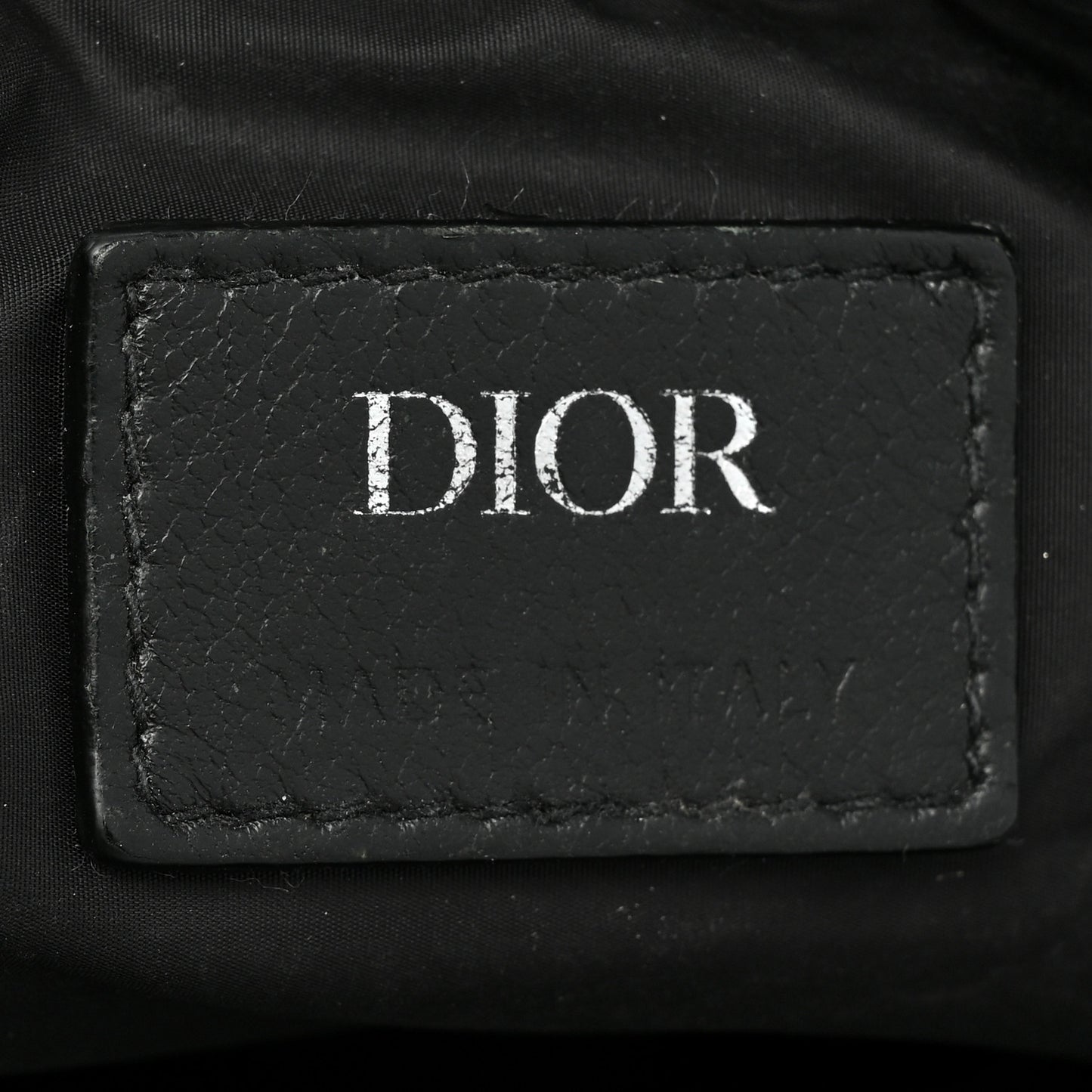 HOMME Nylon Saddle Messenger Bag Black