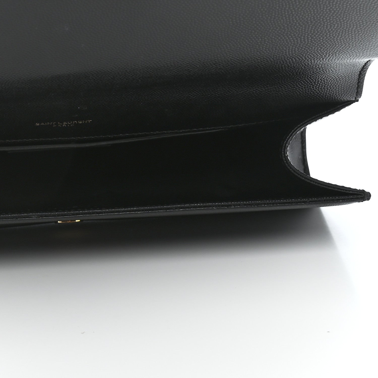 Saint Laurent Grain De Poudre Monogram Cassandre Clutch Black 6 of 6