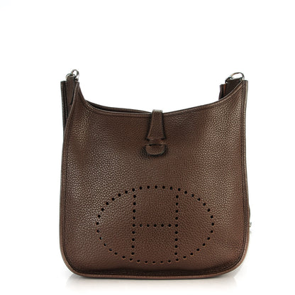 Hermes Taurillon Clemence Evelyne III PM Cafe 1 of 9