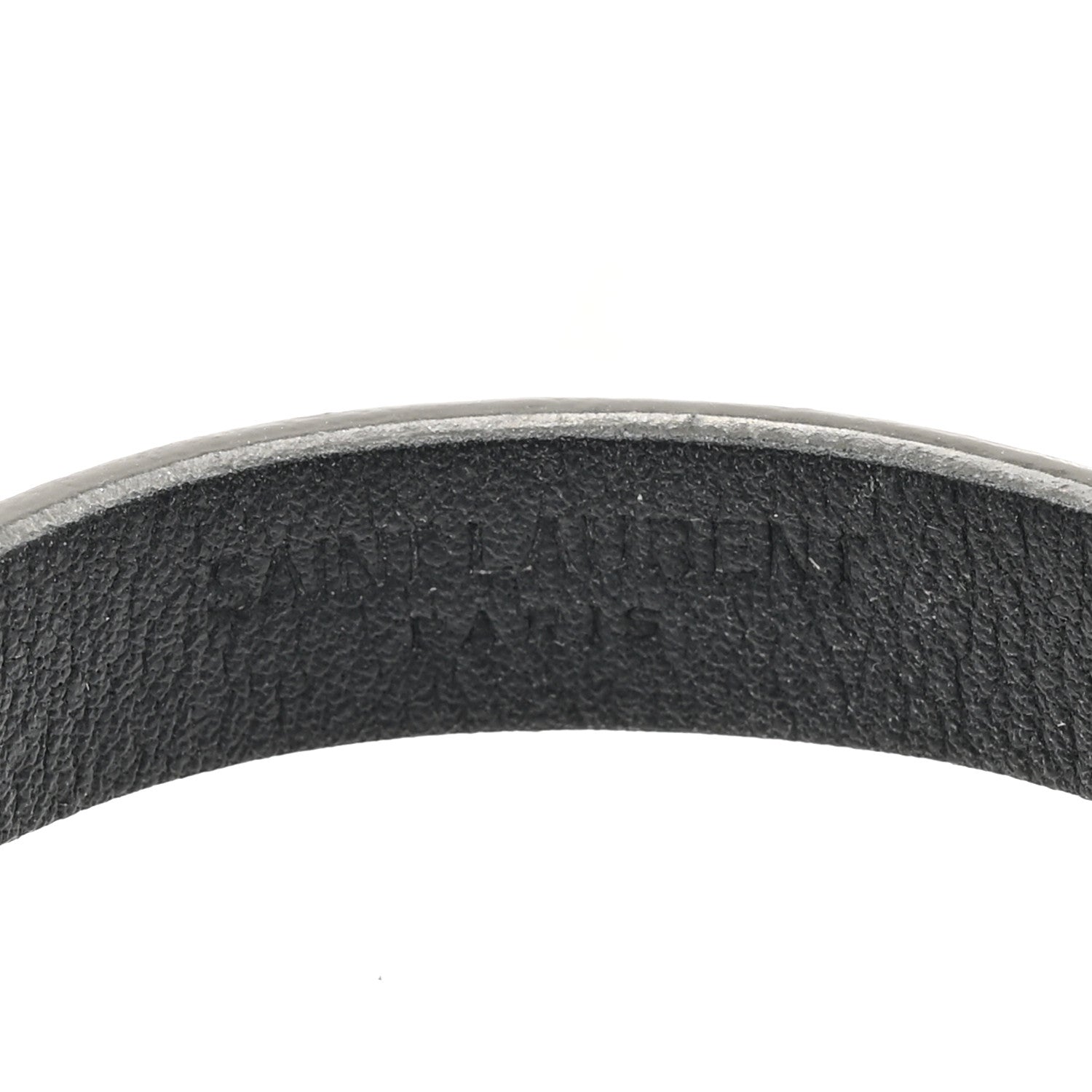 Saint Laurent Calfskin Opyum Bracelet M Gray 4 of 4