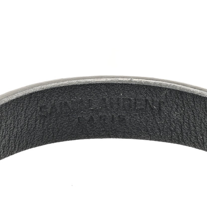 Saint Laurent Calfskin Opyum Bracelet M Gray 4 of 4
