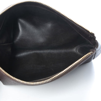 Chanel Caviar Timeless CC Cosmetic Pouch Brown 5 of 17