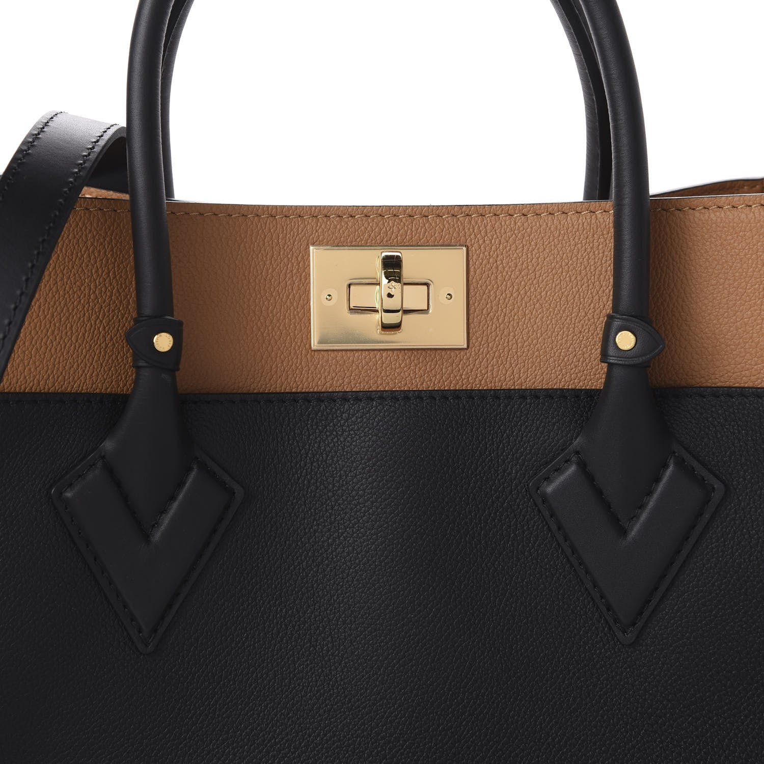Louis Vuitton Calfskin Monogram On My Side Black 9 of 9