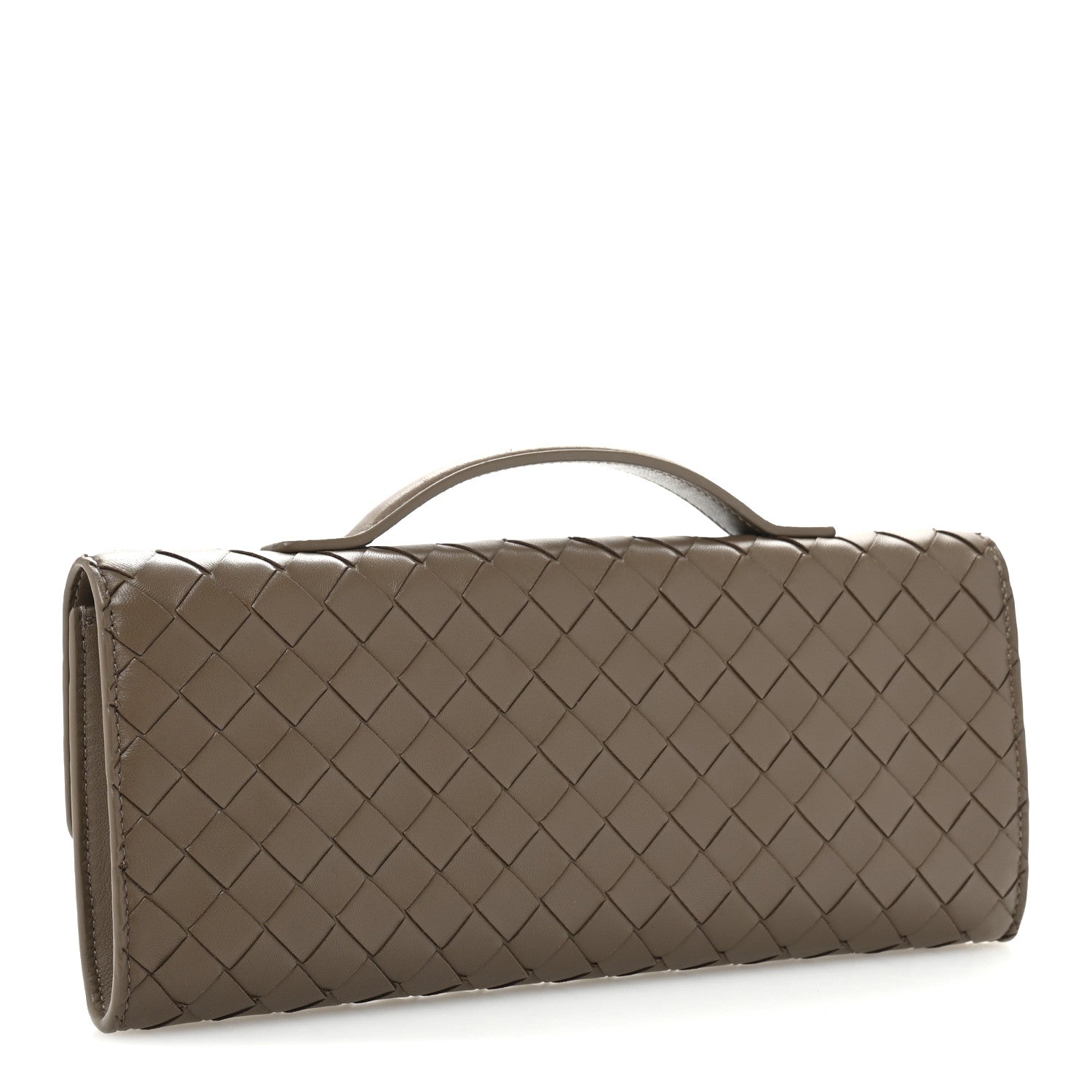 Bottega Veneta Nappa Intrecciato Long Andiamo Top Handle Clutch Pinecone 3 of 11