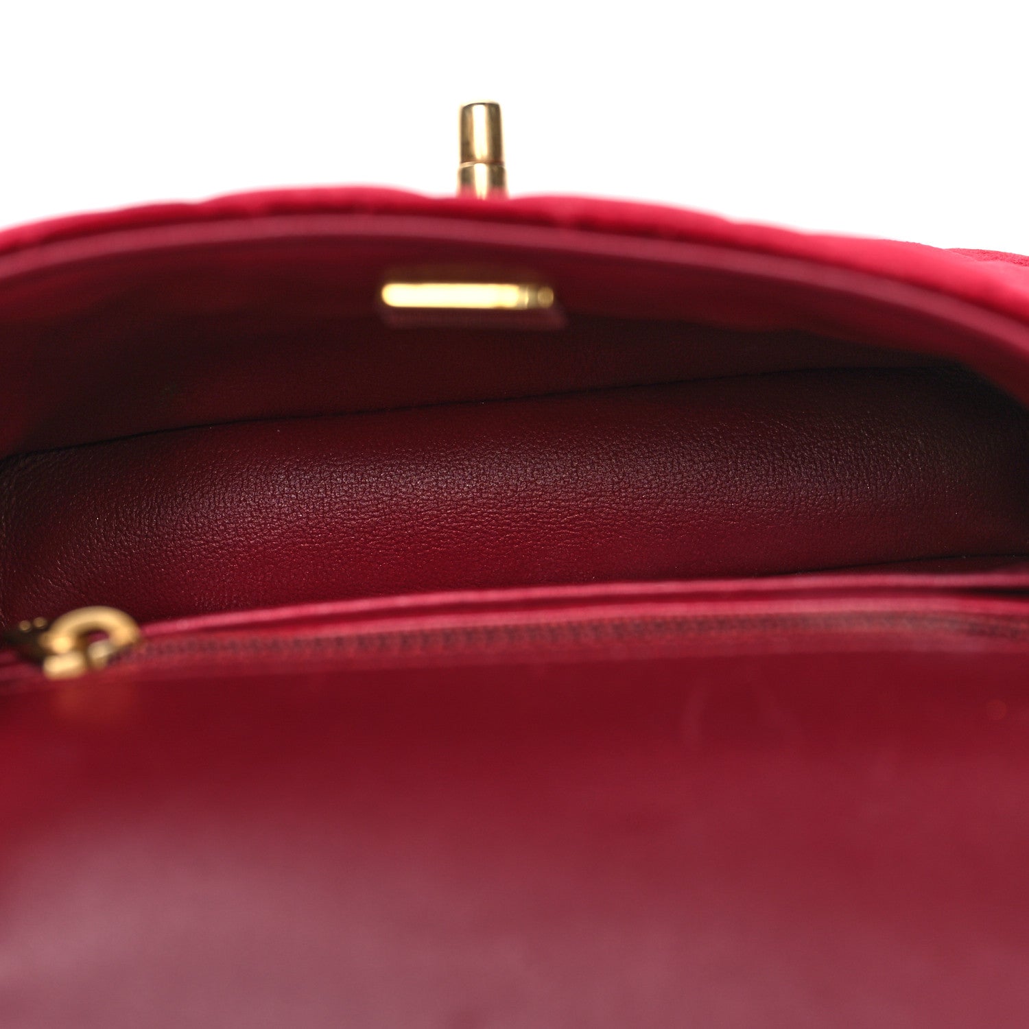 Chanel Velvet Enamel Mini Flap Red 5 of 12