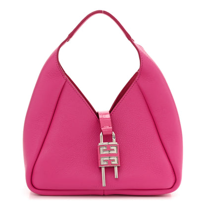 Givenchy Grained Calfskin Mini G-Lock Hobo Neon Pink 1 of 9