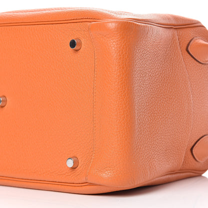 Hermes Taurillon Clemence Lindy 34 Orange 10 of 10