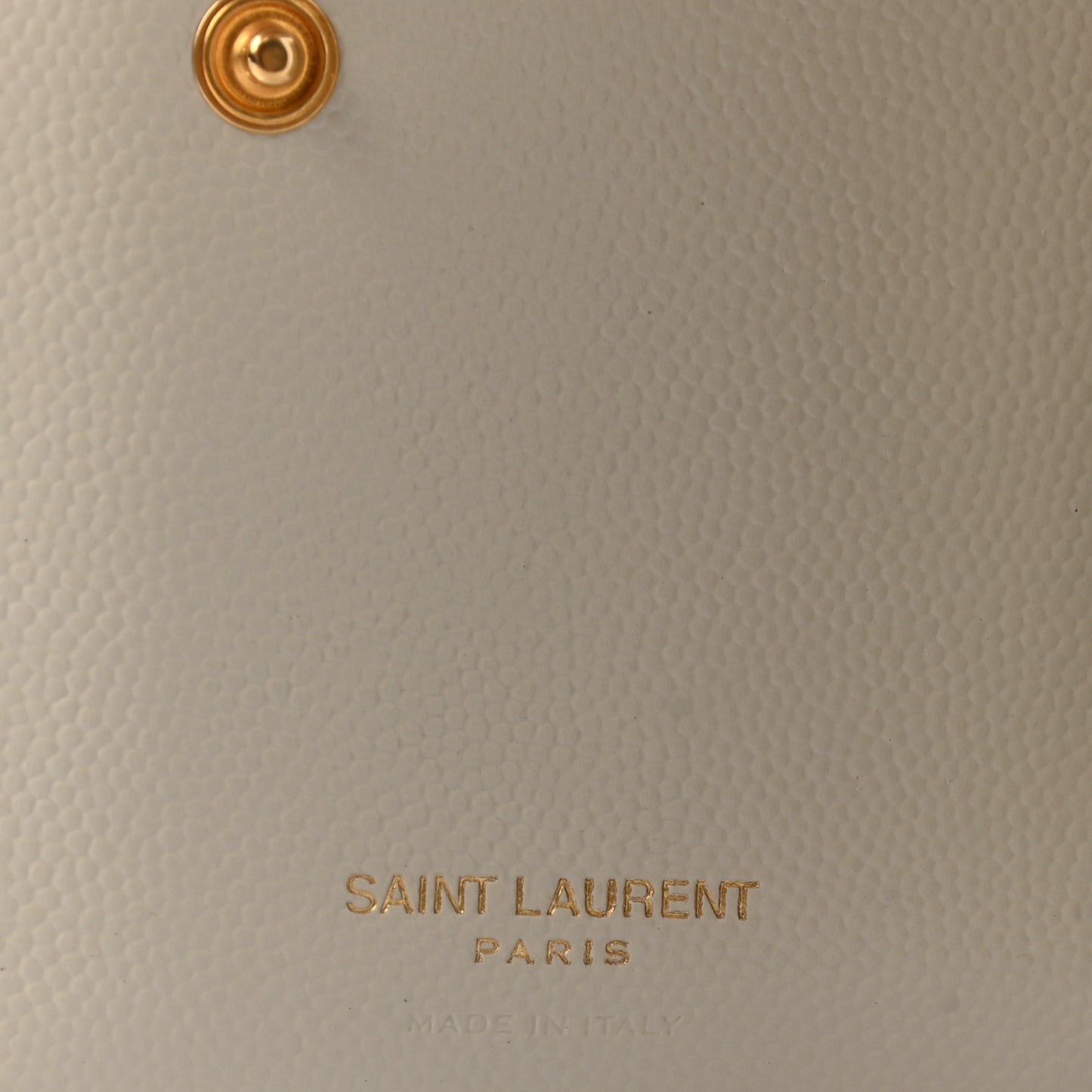 Grain De Poudre Matelasse Chevron Monogram Zipped Card Case White