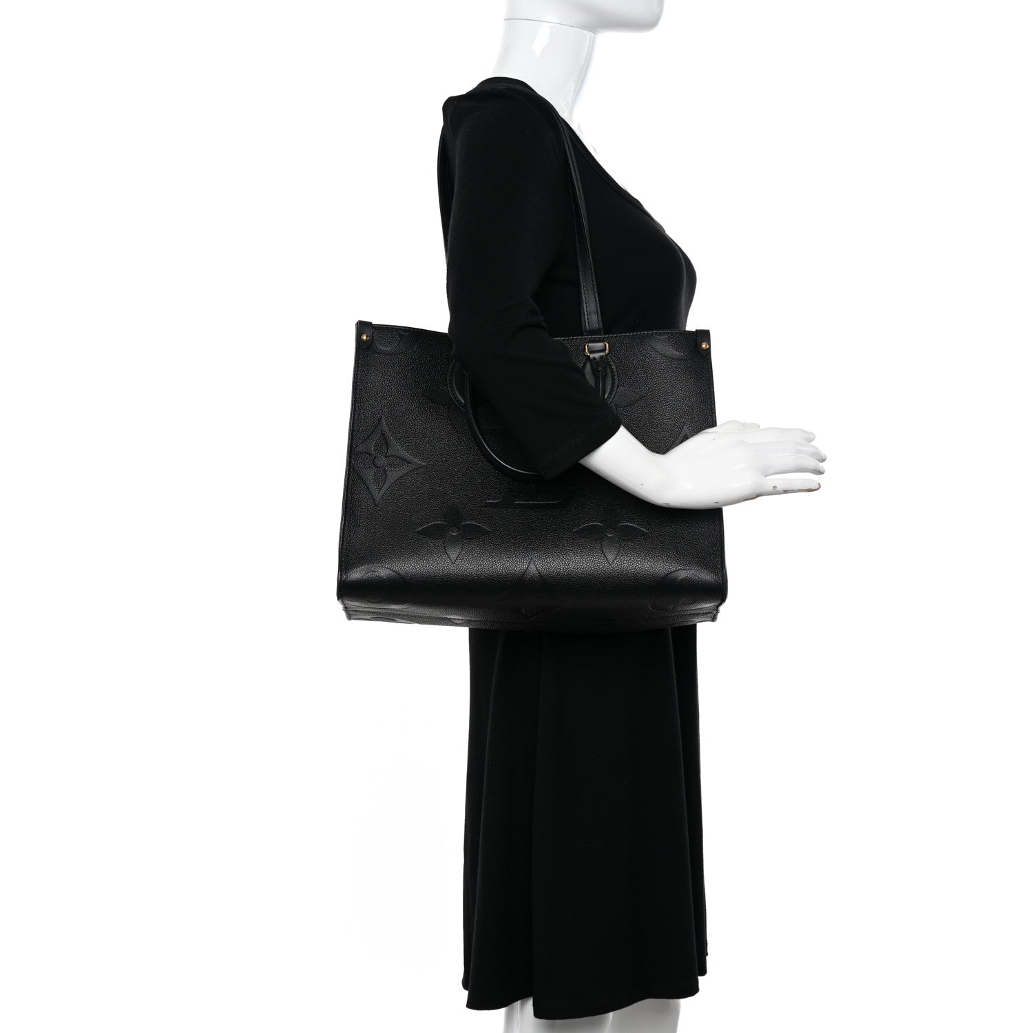 Louis Vuitton Empreinte Monogram Giant Onthego MM Black 2 of 14